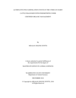 Alternative polyadenilation events in the uterus in dairy cattle diagnosed with endometritis under certified organic management