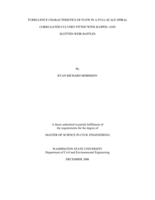 Turbulence characteristics of flow in a full-scale spiral corrugated culvert fitted and sloped- and slotted-weir baffles