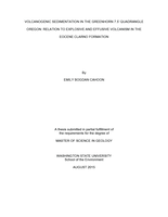 Volcanogenic sedimentation in the Greenhorn 7.5' quadrangle Oregon: relation to explosive and effusive volcanism in the Eocene Clarno formation