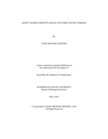 Light tagging disrupts social dynamics of bat harems