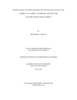 Feeding rates and prey selection by the invasive Asian clam, Corbicula fluminea, on microplankton in the Columbia River, North America