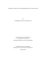 Numerical simulation of the performance of sand columns