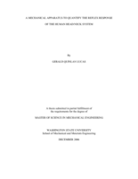 A mechanical apparatus to quantify the reflex response of the human head/neck system