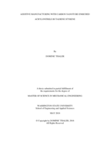 Additive manufacturing with carbon nanotube enriched acrylonitrile butadiene styrene