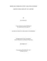 Modeling communication variation in design groups using empathy as a metric