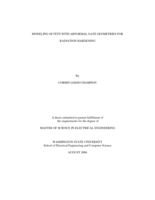 Modeling of FETs with abnormal gate geometries for radiation hardening