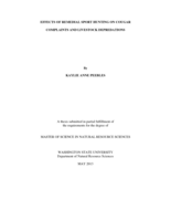 Effects of remedial sport hunting on cougar complaints and livestock depredations