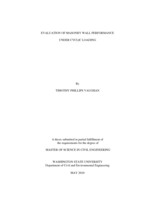 Evaluation of masonry wall performance under cyclic loading