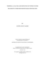 Temporal analysis and detection of power system transients under high renewables penetration