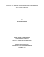 Strategies for improving thermal and mechanical properties of wood-strand composites