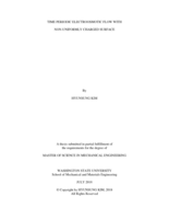 Time periodic electroosmotic flow with non-uniformly charged surface