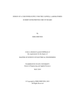 Design of a USB power supply for the Cadwell Laboratories Summit EStim printed circuit board