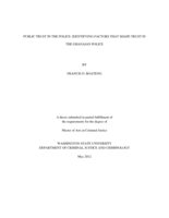 Public trust in the police: identifying factors that shape trust in the Ghanaian police