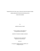 Transcription factors 3 and 12 regulate non-erythroid uterine hemoglobin biosynthesis and decidualization in mice and humans