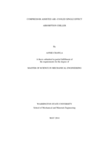 Compressor assisted air-cooled single effect absorption chiller