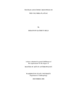 Textiles and ethnic groupings on the Columbia Plateau