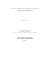 Cryogenic deep reactive ion etching and bonding of through silicon wafer vias