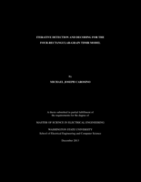 Iterative detection and decoding for the four-rectangular-grain TDMR model