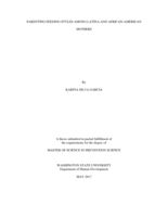 Parenting feeding styles among Latina and African-American mothers