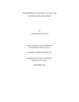Environmental sociology: an analysis of integration and trends