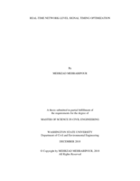 Real-time network-level signal timing optimization