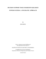 Decision support tools for renewable rich power systems: a stochastic approach