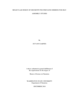 Molecular design of disubstituted perylene diimides for self-assembly studies