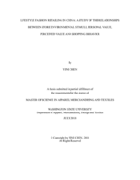 Lifestyle fashion retailing in China: a study of the relationships between store environmental stimuli, personal value, perceived value and shopping behavior