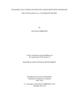 Economic evaluations of substance abuse prevention programs for youth ages 8-18: A systematic review