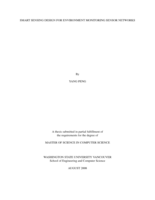 Smart sensing design for environment monitoring sensor networks