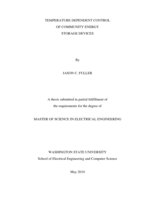 Temperature dependent control of community energy storage devices