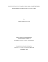 Lightweight sandwich panels using small-diameter timber wood-strands and recycled newsprint cores