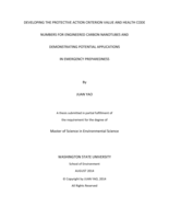 Developing the protective action criterion value and health code numbers for engineered carbon nanotubes and demonstrating potential applications in emergency preparedness