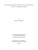 Non-volcanogenic Cenozoic gravel evolution of the Whitney Basin, Whitney 7.5' quadrangle, NE Oregon