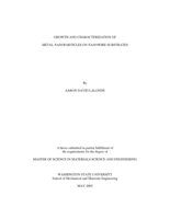 Growth and characterization of metal nanoparticles on nanowire substrates