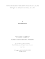 Investigating the micro-vortex effects on microfluidic label-free techniques for circulating tumor cell separation