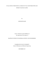 Evaluation of mechanical damage on TiO₂ nanotubes with and without silver coating