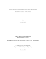 Simulating snow distribution using the Water Erosion Prediction Project (WEPP) model
