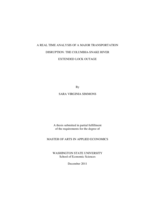 A real time analysis of a major transportation disruption: the Columbia-Snake River extended lock outage