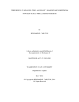 "Performing in measure, time, and place": Shakespeare's skepticism towards human absolutism in Macbeth