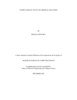 Computational study of chemical reactions