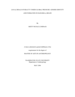Local ideals of beauty under global pressure: Gender identity and formation in Dangriga, Belize