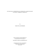 Psychological dimensions of cooperative labor exchange in a rural Caribbean community