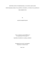 Identification of chromosomal locations associated with the behaviors of tail biting and being a victim of tail biting in the domestic pig