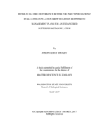 Is fine-scale fire disturbance better for insect populations?: Evaluating population growth rate in response to management plans for an endangered butterfly metapopulation