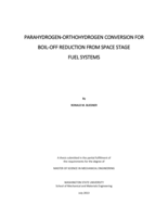Parahydrogen-orthohydrogen conversion for boil-off reduction from space stage fuel systems