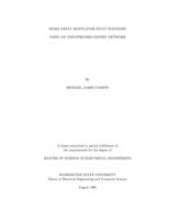 Sigma-Delta modulator fault diagnosis using an unsupervised expert network