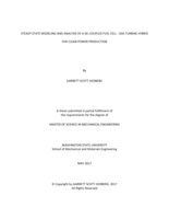 Steady state modeling and analysis of a de-coupled fuel cell - gas turbine hybrid for clean power production