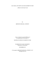 Leaf area and crop load management in new apple cultivar: WA38