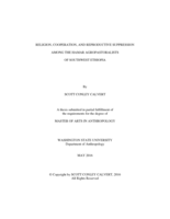 Religion, cooperation, and reproductive suppression among the Hamar agropastoralists of Southwest Ethiopia